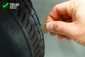 The quarter rule can help determine tire tread health